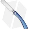 Artisan Cutlery Orthodox Frame Lock Knife Blue Ti (3.75" Satin Bohler M390)
