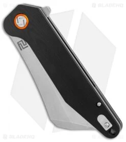 Artisan Cutlery Osprey Liner Lock Knife Smooth Black G-10 (3.6" Stonewash) -Pocket Knife Shop Artisan Cutlery Osprey Black G10 SW BHQ 87217 er spine