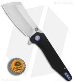 Artisan Cutlery Osprey Liner Lock Knife Black Titanium (3.6" Satin) -Pocket Knife Shop Artisan Cutlery Osprey Black Ti Satin BHQ 87215 er bottlecap