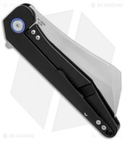 Artisan Cutlery Osprey Liner Lock Knife Black Titanium (3.6" Satin) -Pocket Knife Shop Artisan Cutlery Osprey Black Ti Satin BHQ 87215 er side