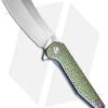 Artisan Cutlery Osprey Frame Lock Knife Gold/Blue Titanium (3.6" Stonewash)