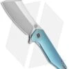 Artisan Cutlery Osprey Frame Lock Knife Green Ti (3.6" Satin Bohler M390)