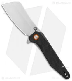 Artisan Cutlery Osprey Liner Lock Knife Textured Black G-10 (3.6" Stonewash)