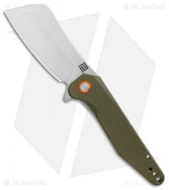 Artisan Cutlery Osprey Liner Lock Knife Green G-10 (3.6" Stonewash)