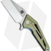 Artisan Cutlery Ravine Frame Lock Knife Gold/Blue Ti (3" Satin Bohler M390)