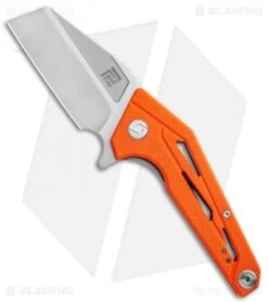Artisan Cutlery Ravine Liner Lock Knife Orange G-10 (3.25" Stonewash)