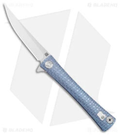 Artisan Cutlery S Waistline LinerLock Knife Blue Titanium (4" Satin Bohler M390)