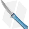 Artisan Cutlery S Waistline Liner Lock Knife Blue Titanium (4" Satin CPM-S35VN)