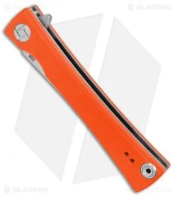 Artisan Cutlery S Waistline Liner Lock Knife Orange G-10 (4" Stonewash) -Pocket Knife Shop Artisan Cutlery S Waistline Orange G10 SW BHQ 87117 er spine