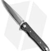 Artisan Cutlery Shark Liner Lock Knife Black Carbon Fiber/Ti (4" Damascus)
