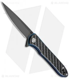 Artisan Cutlery Shark Liner Lock Knife Black Carbon Fiber (4" Black) 1707P-BCF