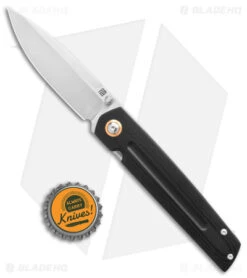 Artisan Cutlery Sirius Liner Lock Knife Black G-10 (3.5" Satin) -Pocket Knife Shop Artisan Cutlery Sirius Black Micarta Satin BHQ 139330 jr bottlecap