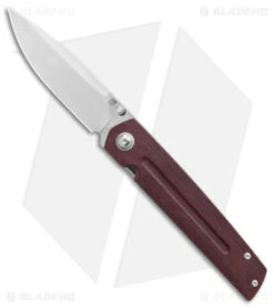 Artisan Cutlery Sirius Liner Lock Knife Red Micarta (3.5" Satin)