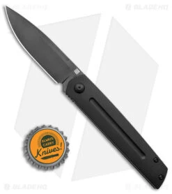 Artisan Cutlery Sirius Frame Lock Knife Black Titanium (3.5" Black 20CV) -Pocket Knife Shop Artisan Cutlery Sirius FL Black Ti Black BHQ 144901 jr bottlecap