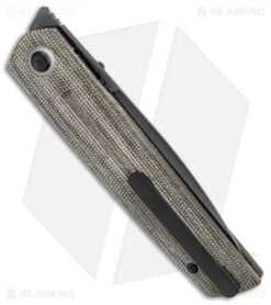 Artisan Cutlery Sirius Liner Lock Knife Green Micarta (3.5" Black) 1849G-GY -Pocket Knife Shop Artisan Cutlery Sirius FL Green Micarta Black BHQ 144917 jr side