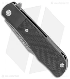 Artisan Cutlery Small Hyperion Bolster Lock Knife CF/Black Ti (3" Damascus) -Pocket Knife Shop Artisan Cutlery Small Hyperion Bolster Lock CF Black Ti Damascus 1834GS BK BHQ 113174 jr spine