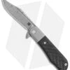 Artisan Cutlery Small Hyperion Bolster Lock Knife CF/Gray Ti (3" Damascus)
