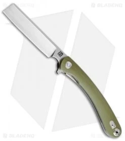 Artisan Cutlery Small Orthodox Liner Lock Knife OD Green G-10 (2.75" Stonewash)