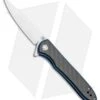Artisan Cutlery Small Shark Liner Lock Knife Black Carbon Fiber (3" Stonewash)