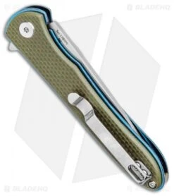 Artisan Cutlery Small Shark Liner Lock Knife OD Green G-10 (3" Stonewash) -Pocket Knife Shop Artisan Cutlery Small Shark Liner Lock Knife OD Green G 10 Stonewash BHQ 90012 kp side jr