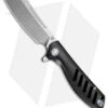 Artisan Cutlery Small Tomahawk Frame Lock Knife Black Titanium (3" Satin M390)