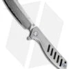 Artisan Cutlery Small Tomahawk Frame Lock Knife Gray Titanium (3" Damascus)