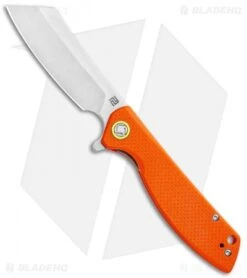 Artisan Cutlery Small Tomahawk Liner Lock Knife Orange G-10 (3" Stonewash)