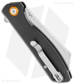 Artisan Cutlery Small Tomahawk Liner Lock Knife Smooth Black G-10 (3" Stonewash) -Pocket Knife Shop Artisan Cutlery Small Tomahawk LL Smooth Black G 10 SW ATZ1815PSBKC BHQ 91706 jr side