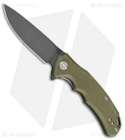 Artisan Cutlery Small Tradition Liner Lock Knife OD Green G-10 (3" Black)