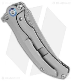 Artisan Cutlery Tacit Liner Lock Knife Titanium (3.3" Damascus) -Pocket Knife Shop Artisan Cutlery Tacit LL Ti Damascus 1838G GY BHQ 113178 jr side