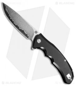 Artisan Cutlery Tradition Frame Lock Knife Black Titanium (3.8" Damascus)