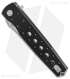 Artisan Cutlery Virginia Liner Lock Knife Smooth Black G-10 (3.8" Satin) -Pocket Knife Shop Artisan Cutlery Virginia Black G10 Satin BHQ 86509 er spine