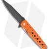 Artisan Cutlery Virginia Liner Lock Knife Textured Orange G-10 (3.8" Black)