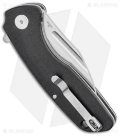 Artisan Cutlery Wren Flipper Black G-10 Smooth (3" Stonewash) 1825P-BKC -Pocket Knife Shop Artisan Cutlery Wren Flipper Black G 10 Smooth Stonewash 1825P BKC BHQ 95874 kp side jr