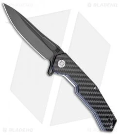 Artisan Cutlery Zumwalt Liner Lock Knife Black Carbon Fiber (3.8" Black)