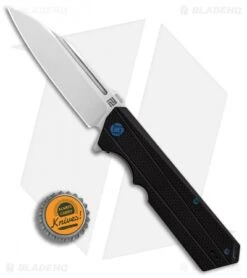 Artisan Cutlery Littoral Liner Lock Knife Black G-10 (3.75" Stonewash) -Pocket Knife Shop Artisan Littoral Black G10 D2 BHQ 85003 er bottlecap