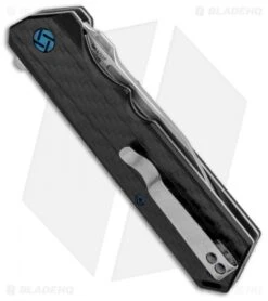 Artisan Cutlery Littoral Liner Lock Knife Carbon Fiber (3.75" Stonewash) -Pocket Knife Shop Artisan Littoral CF S35VN 1703PCF BHQ 85004 jr side