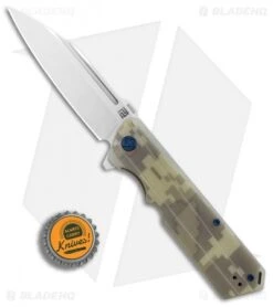 Artisan Cutlery Littoral Liner Lock Knife Camo G-10 (3.75" Stonewash) -Pocket Knife Shop Artisan Littoral Camo G10 D2 BHQ 85005 er bottlecap
