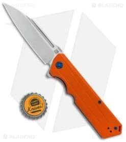 Artisan Cutlery Littoral Liner Lock Knife Orange G-10 (3.75" Stonewash) -Pocket Knife Shop Artisan Littoral Orange G 10 D2 1703POE BHQ 85007 jr bottlecap