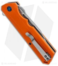 Artisan Cutlery Littoral Liner Lock Knife Orange G-10 (3.75" Stonewash) -Pocket Knife Shop Artisan Littoral Orange G 10 D2 1703POE BHQ 85007 jr side