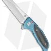 Artisan Megahawk Wharncliffe Frame Lock Knife Blue Ti/CF (3.9" Satin M390)