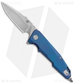 Artisan Cutlery Predator Frame Lock Knife Blue Titanium (3.75" SW) 1706G-BU