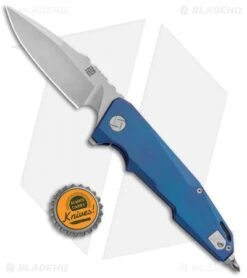 Artisan Cutlery Predator Frame Lock Knife Blue Titanium (3.75" SW) 1706G-BU -Pocket Knife Shop Artisan Predator Blue Ti S35VN 1706GBU BHQ 85008 jr bottlecap