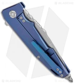 Artisan Cutlery Predator Frame Lock Knife Blue Titanium (3.75" SW) 1706G-BU -Pocket Knife Shop Artisan Predator Blue Ti S35VN 1706GBU BHQ 85008 jr side