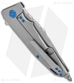 Artisan Cutlery Predator Frame Lock Knife Bead Blast Ti (3.75" SW) 1706G-GY -Pocket Knife Shop Artisan Predator Gray Ti S35VN 1706GGY BHQ 85010 jr side