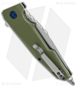 Artisan Cutlery Predator Liner Lock Knife Green G-10 (3.75" Stonewash) 1706P-GN -Pocket Knife Shop Artisan Predator Green G 10 D2 1706PGN BHQ 85016 jr side