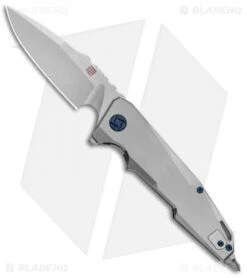 Artisan Cutlery Predator Frame Lock Knife Titanium (3.75" Stonewash) 1706G-ST