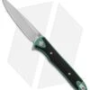 Artisan Cutlery Shark Liner Lock Knife CF/Green Ti (4" Stonewash) 1707G-GN