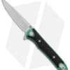 Artisan Cutlery Shark Liner Lock Knife CF/Green Ti (3" Stonewash) 1707GS-GN