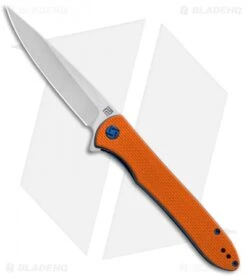 Artisan Cutlery Shark Liner Lock Knife Orange G-10 (4" Stonewash) 1707P-OE